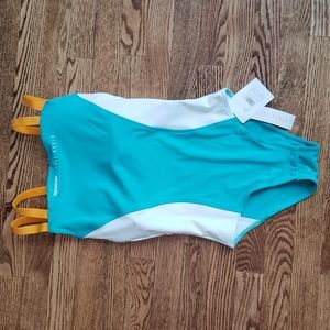 (M) NWT Reebok x Gigi Hadid Color Block Double Strap Bodysuit Active Versatile